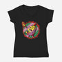 Singer Sponge-Womens-V-Neck-Tee-nickzzarto