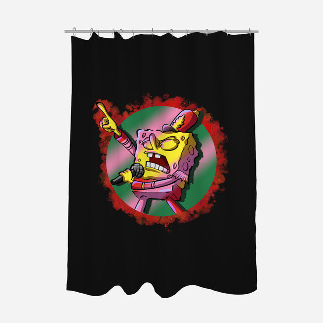 Singer Sponge-None-Polyester-Shower Curtain-nickzzarto