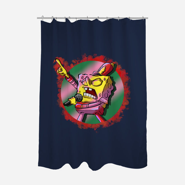 Singer Sponge-None-Polyester-Shower Curtain-nickzzarto