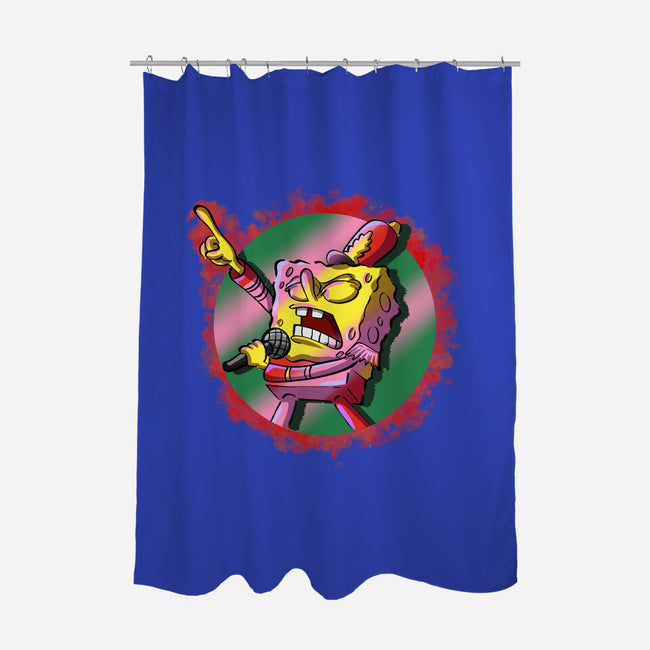 Singer Sponge-None-Polyester-Shower Curtain-nickzzarto