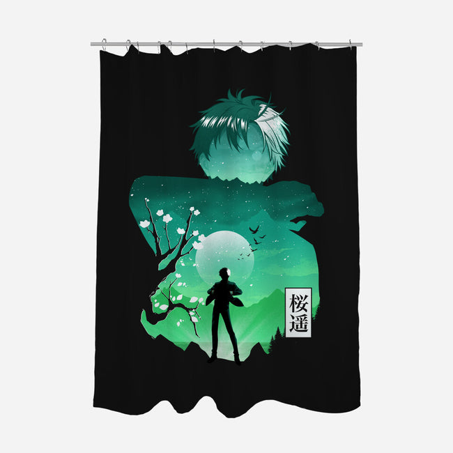 Sakura Windbreaker-None-Polyester-Shower Curtain-Dixie Z