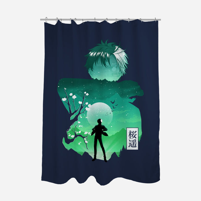 Sakura Windbreaker-None-Polyester-Shower Curtain-Dixie Z