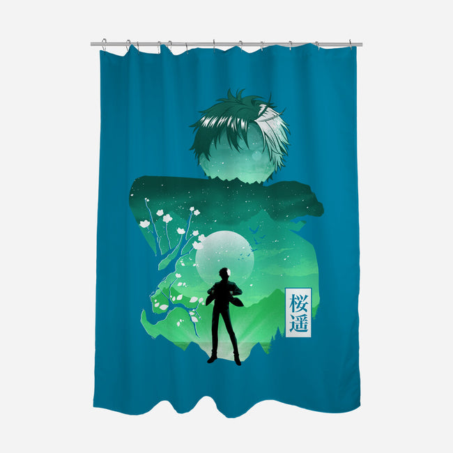 Sakura Windbreaker-None-Polyester-Shower Curtain-Dixie Z