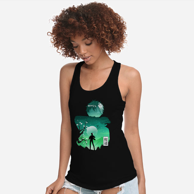 Sakura Windbreaker-Womens-Racerback-Tank-Dixie Z