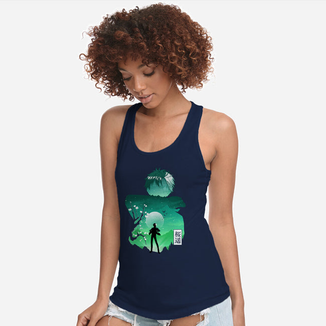 Sakura Windbreaker-Womens-Racerback-Tank-Dixie Z