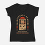 Runs On Nostalgia-Womens-V-Neck-Tee-BadBox