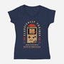 Runs On Nostalgia-Womens-V-Neck-Tee-BadBox