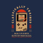Runs On Nostalgia-Womens-V-Neck-Tee-BadBox