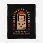 Runs On Nostalgia-None-Fleece-Blanket-BadBox