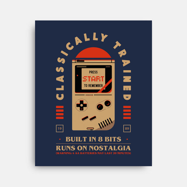 Runs On Nostalgia-None-Stretched-Canvas-BadBox