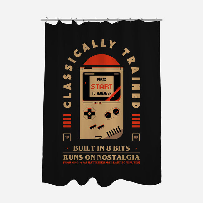 Runs On Nostalgia-None-Polyester-Shower Curtain-BadBox