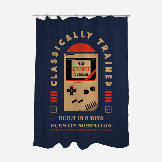 Runs On Nostalgia-None-Polyester-Shower Curtain-BadBox