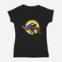 The Adventures Of Ash-Womens-V-Neck-Tee-Getsousa!