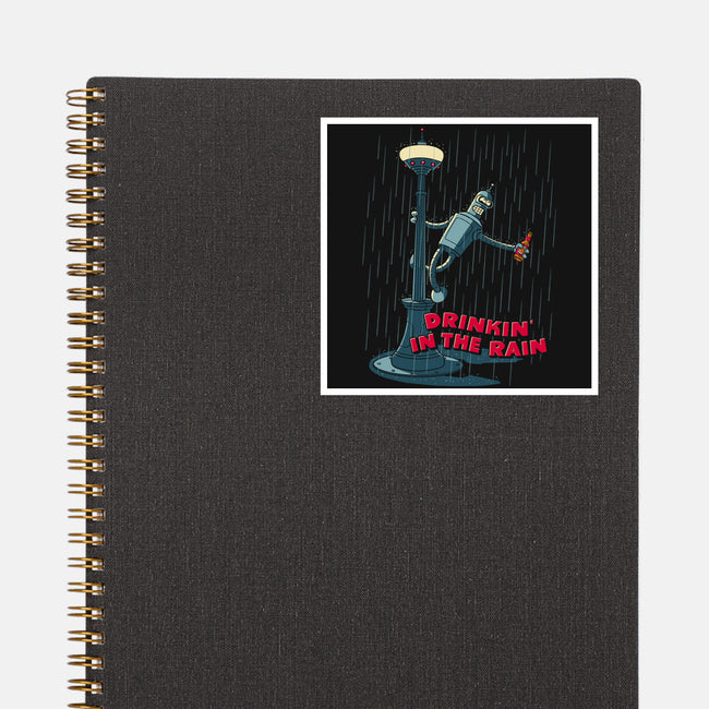 Drinkin In The Rain-None-Glossy-Sticker-Getsousa!