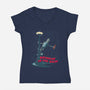 Drinkin In The Rain-Womens-V-Neck-Tee-Getsousa!