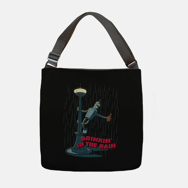 Drinkin In The Rain-None-Adjustable Tote-Bag-Getsousa!