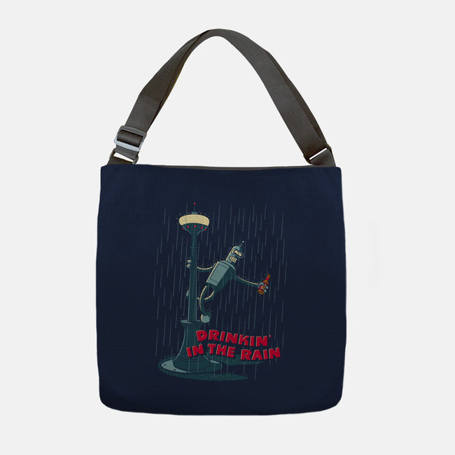 Drinkin In The Rain-None-Adjustable Tote-Bag-Getsousa!