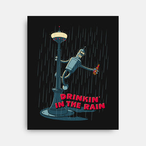 Drinkin In The Rain-None-Stretched-Canvas-Getsousa!