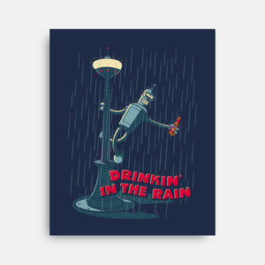 Drinkin In The Rain-None-Stretched-Canvas-Getsousa!