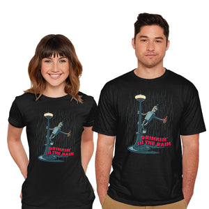 Drinkin In The Rain-Mens-Basic-Tee-Getsousa!