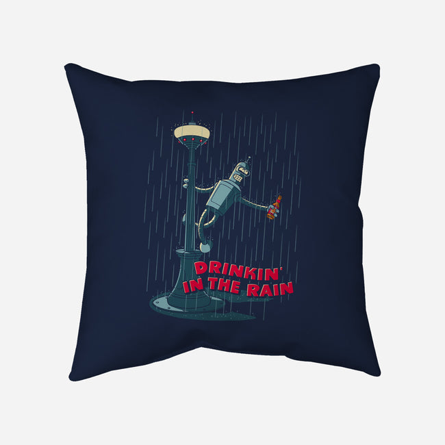Drinkin In The Rain-None-Removable Cover w Insert-Throw Pillow-Getsousa!