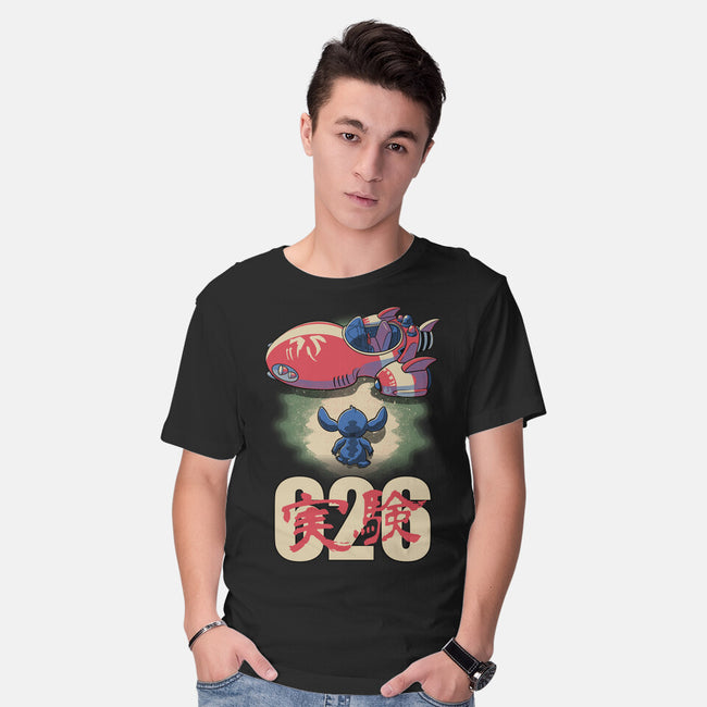 Anime Alien Spaceship-Mens-Basic-Tee-Studio Mootant