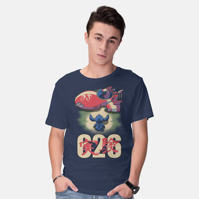 Anime Alien Spaceship-Mens-Basic-Tee-Studio Mootant
