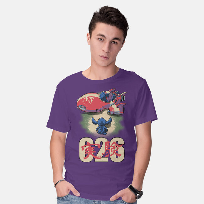 Anime Alien Spaceship-Mens-Basic-Tee-Studio Mootant