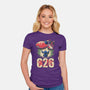 Anime Alien Spaceship-Womens-Fitted-Tee-Studio Mootant
