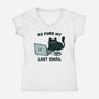 As Purr My Last Email-Womens-V-Neck-Tee-kg07
