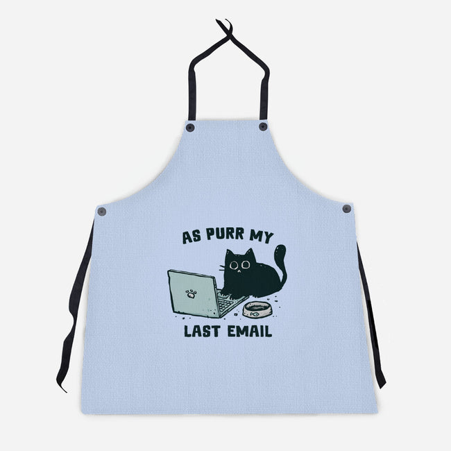 As Purr My Last Email-Unisex-Kitchen-Apron-kg07