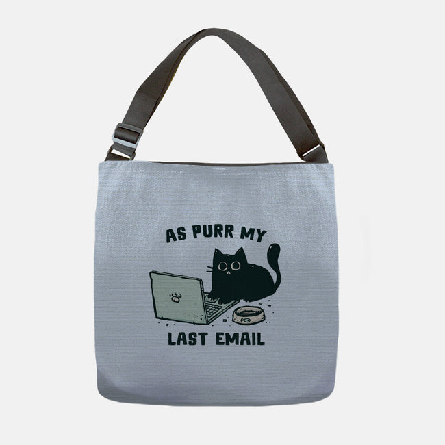 As Purr My Last Email-None-Adjustable Tote-Bag-kg07