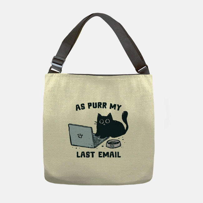 As Purr My Last Email-None-Adjustable Tote-Bag-kg07
