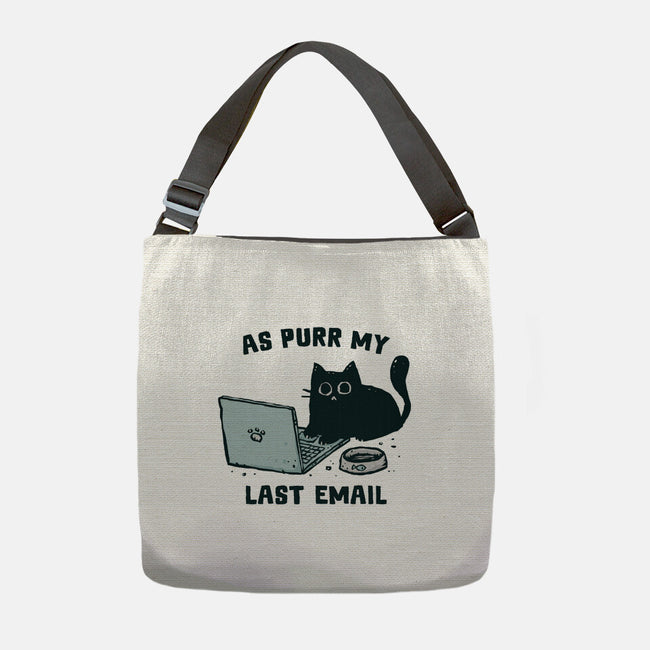 As Purr My Last Email-None-Adjustable Tote-Bag-kg07