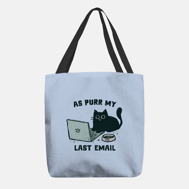 As Purr My Last Email-None-Basic Tote-Bag-kg07