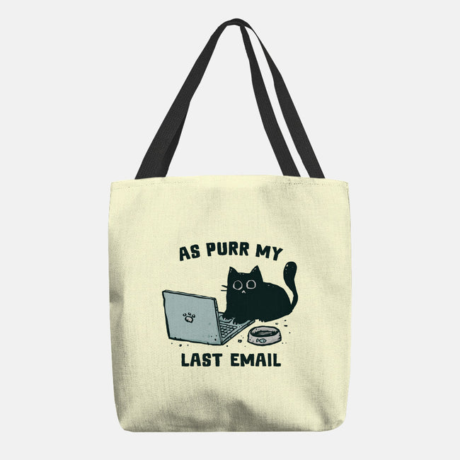 As Purr My Last Email-None-Basic Tote-Bag-kg07