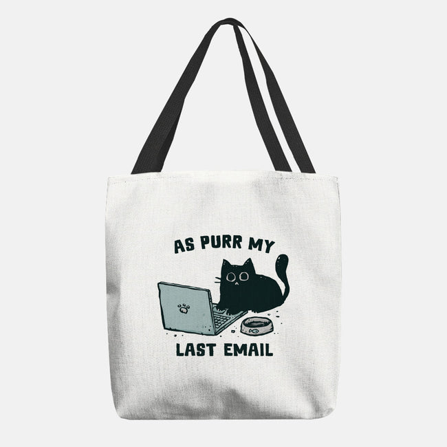 As Purr My Last Email-None-Basic Tote-Bag-kg07