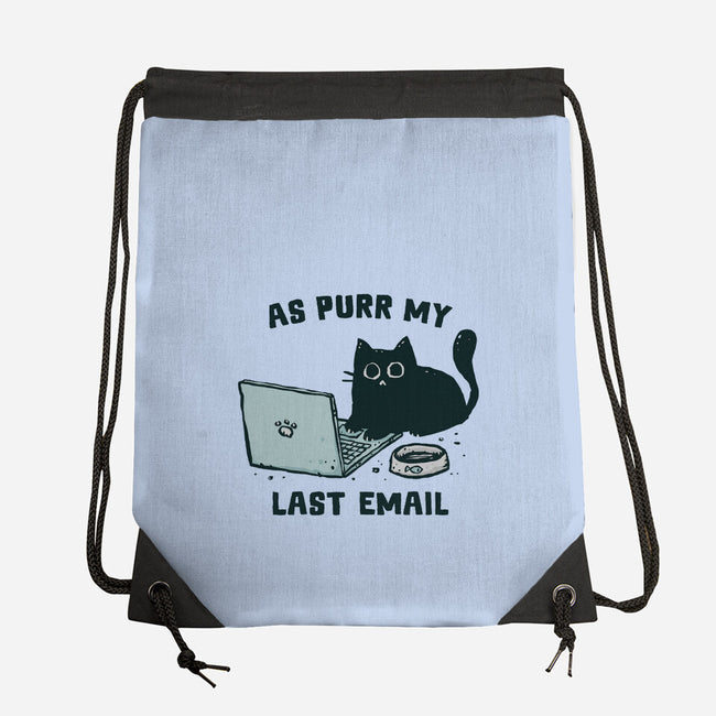 As Purr My Last Email-None-Drawstring-Bag-kg07