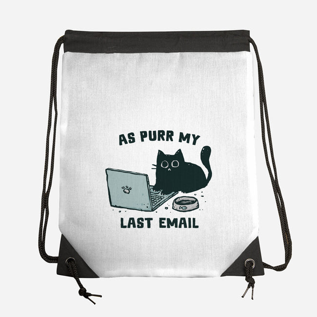 As Purr My Last Email-None-Drawstring-Bag-kg07