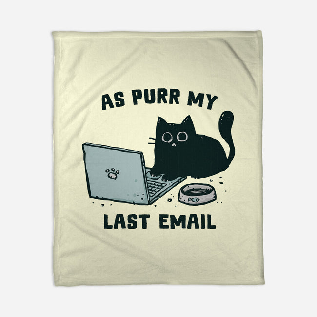 As Purr My Last Email-None-Fleece-Blanket-kg07
