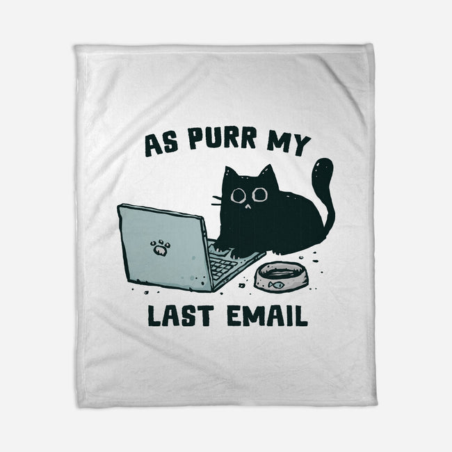 As Purr My Last Email-None-Fleece-Blanket-kg07