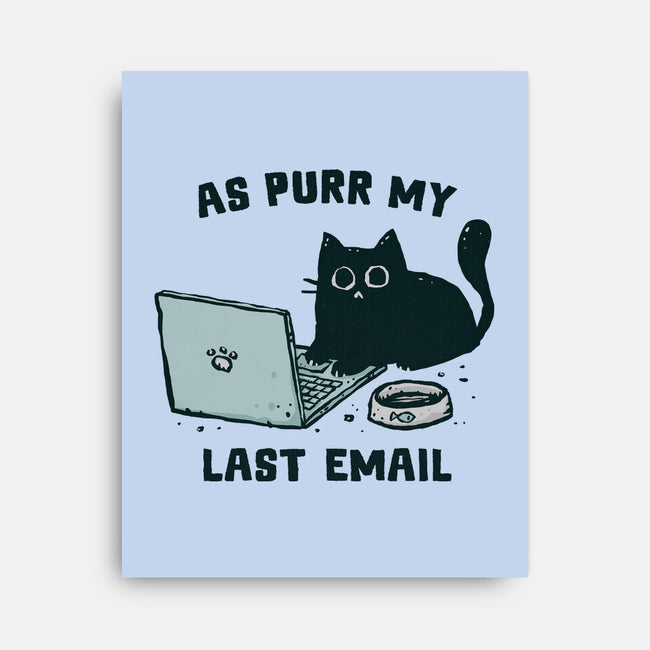 As Purr My Last Email-None-Stretched-Canvas-kg07