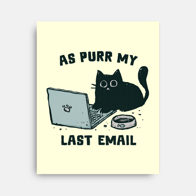 As Purr My Last Email-None-Stretched-Canvas-kg07
