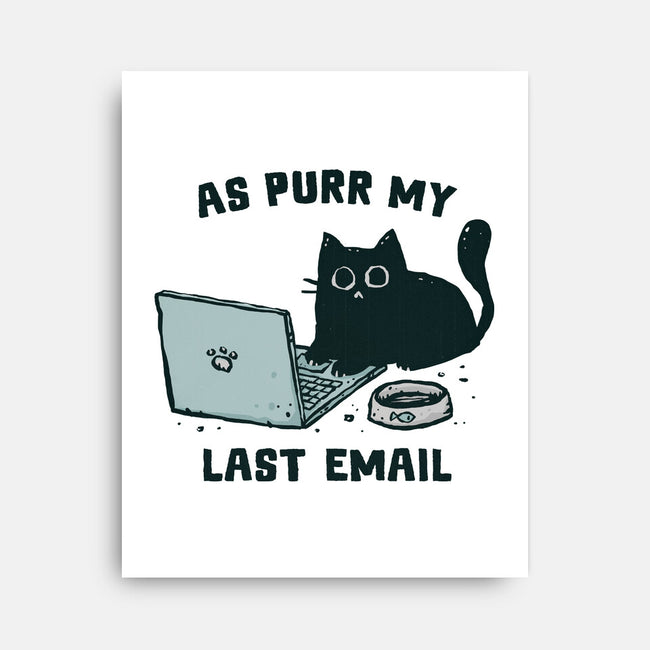As Purr My Last Email-None-Stretched-Canvas-kg07