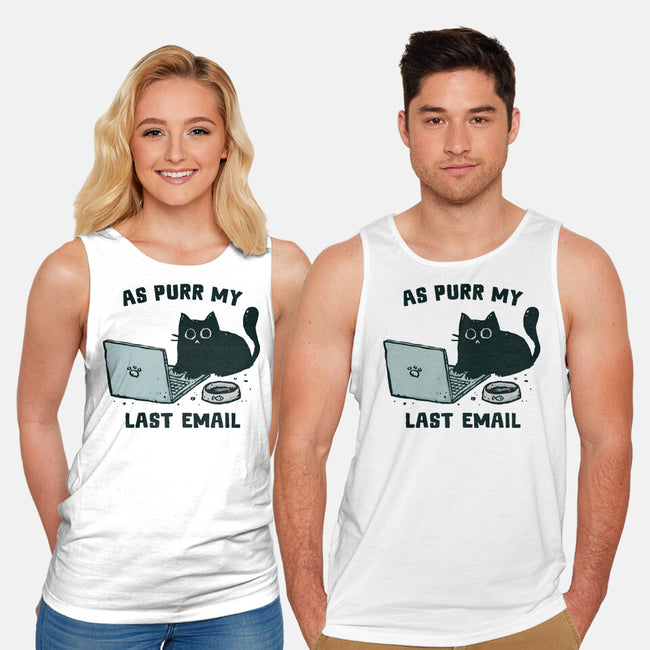 As Purr My Last Email-Unisex-Basic-Tank-kg07