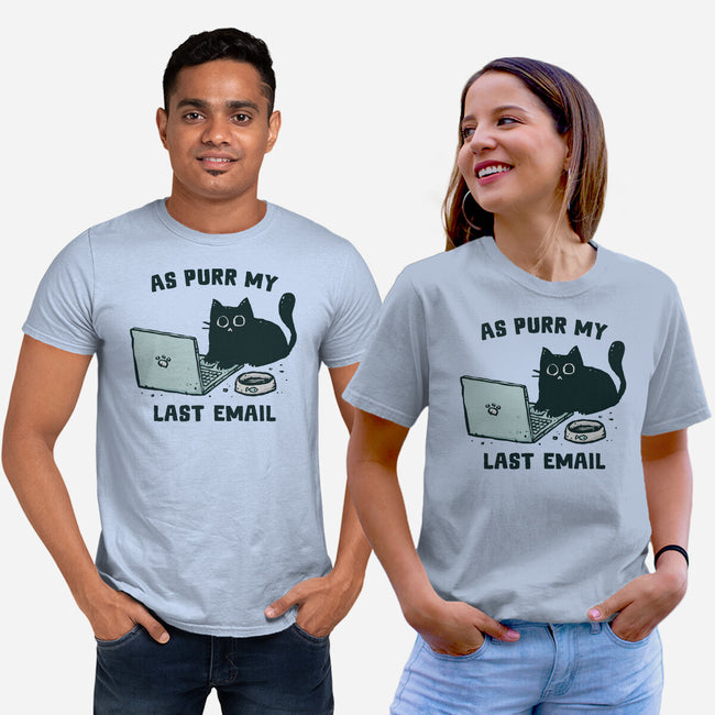 As Purr My Last Email-Unisex-Basic-Tee-kg07