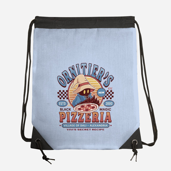 Ornitier Pizzeria Vintage-None-Drawstring-Bag-LAGELANTEE