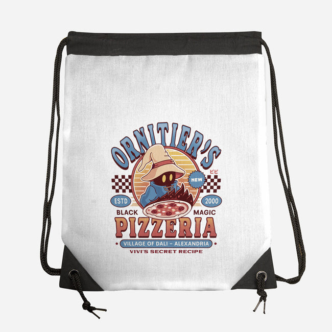 Ornitier Pizzeria Vintage-None-Drawstring-Bag-LAGELANTEE