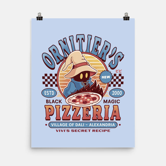 Ornitier Pizzeria Vintage-None-Matte-Poster-LAGELANTEE