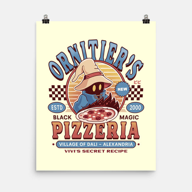 Ornitier Pizzeria Vintage-None-Matte-Poster-LAGELANTEE